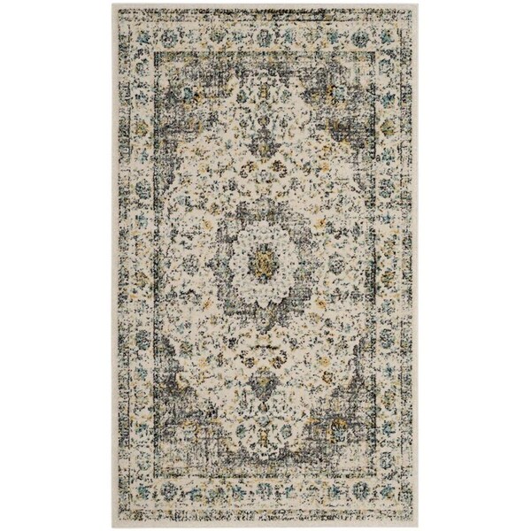 Safavieh Evoke Small Rectangle Area Rug Grey & Gold - 3 x 5 ft. EVK220B-3 - main